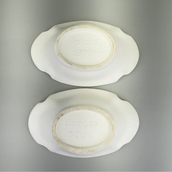 Haeger Textured White Ceramic Candle Holders - Picture 6 of 8